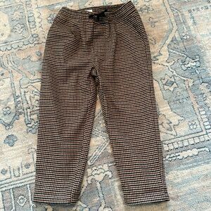 Zara Plaid Soft Trousers
